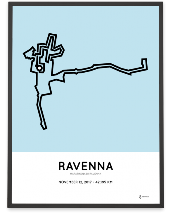 2017 Maratona di Ravenna percorso poster