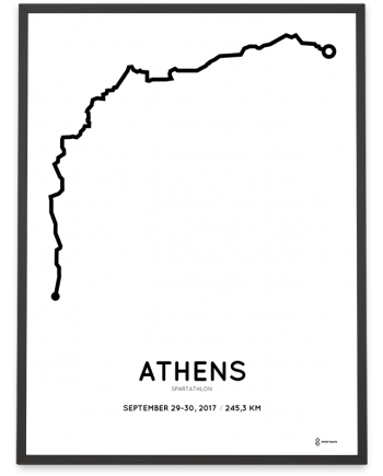 2017 Spartathlon parcours poster