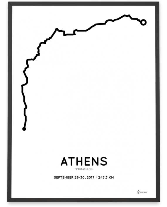 2017 Spartathlon parcours poster