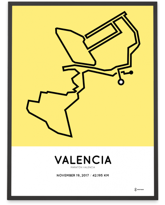 2017 Maraton Valencia course poster
