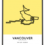 2011 Vancouver marathon course poster