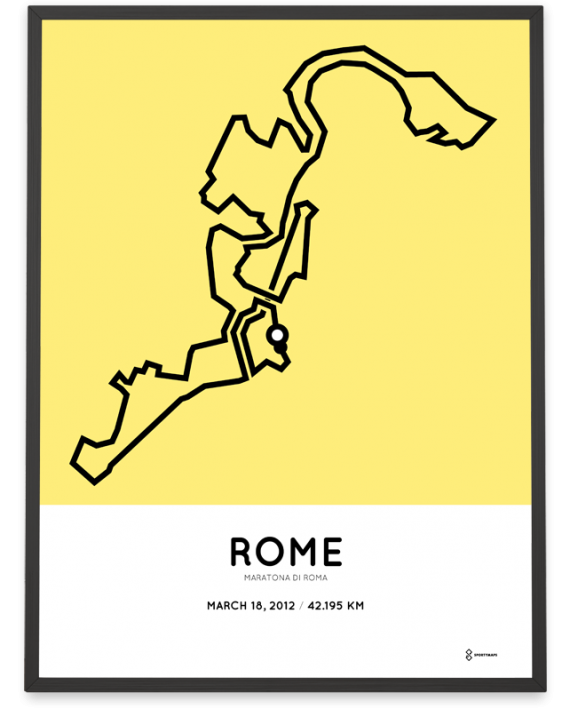 2012 Maratona di Roma course poster