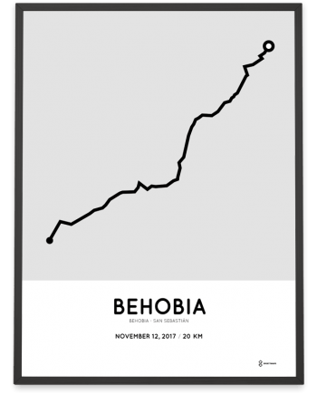 2017 Behobia san-sebastian course poster