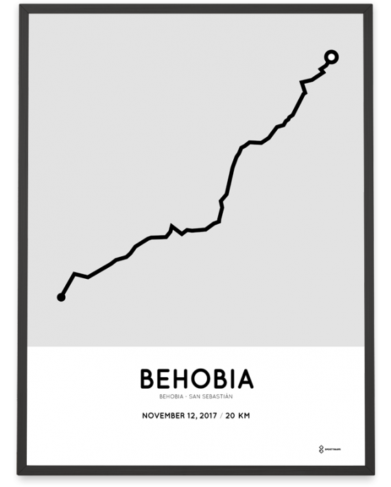 2017 Behobia san-sebastian course poster