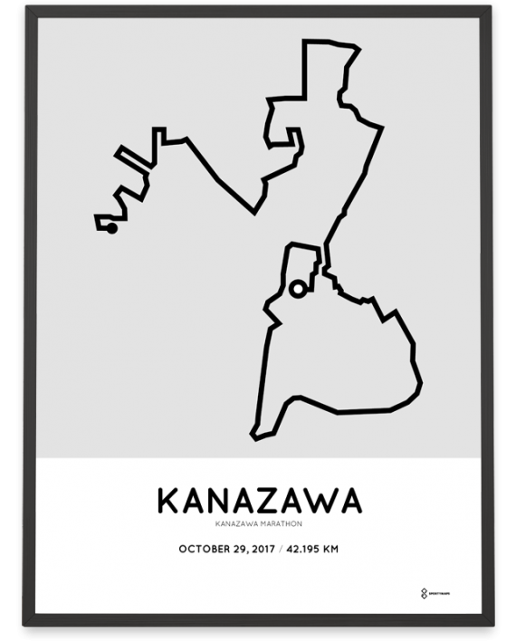 201 Kanazawa marathon course poster