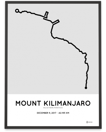 2017 Kilimanjaro extreme marathon course poster