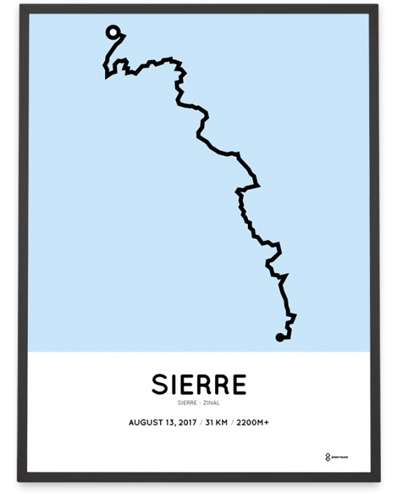 2017 Sierre-Zinal trail course poster
