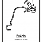 2017 Palma de mallorca marathon course poster