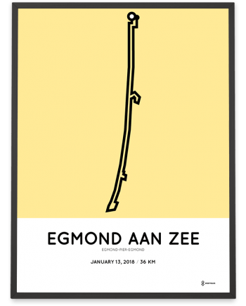 2018 Egmond-pier-egmond course poster