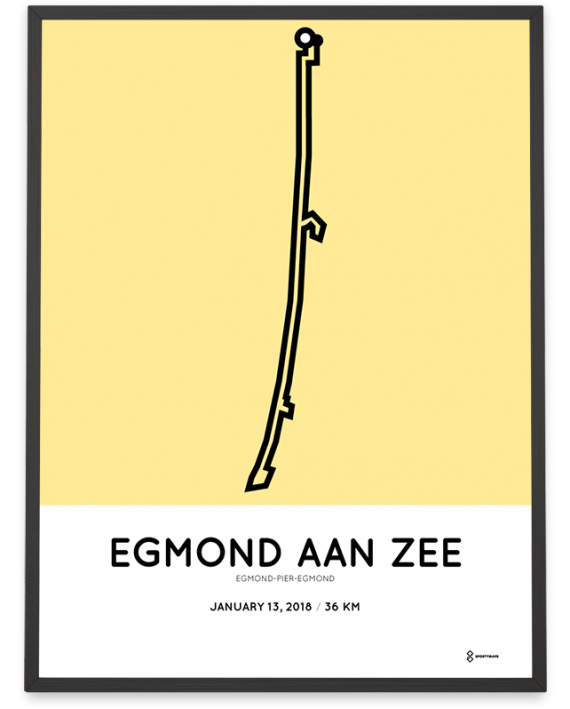 2018 Egmond-pier-egmond course poster