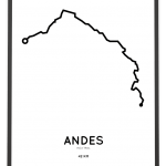 Inca trail route print