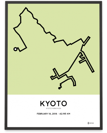 2018 Kyoto marathon route poster