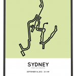 2012 Sydney half marathon course print