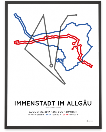 2017 Allgau triathlon strecke print