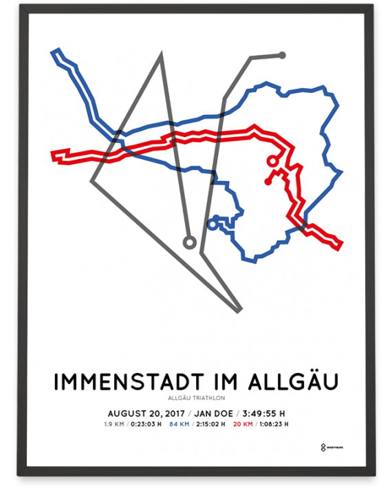2017 Allgau triathlon strecke print
