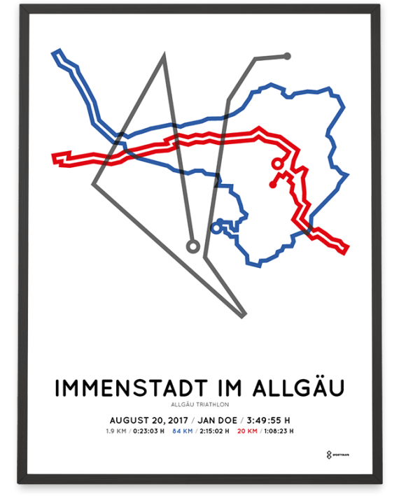 2017 Allgau triathlon strecke print