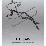 2017 Ironman 70.3 Cascais course print