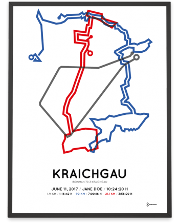 2017 Kraichgau Ironman 70.3 parcours poster