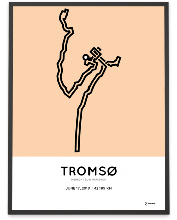 2017 Tromso marathon course poster