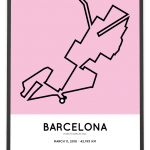 2018 Marato barcelona course poster