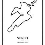 2018 Venloop half marathon parcours poster