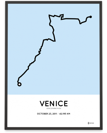 2011 Venicemarathon course print