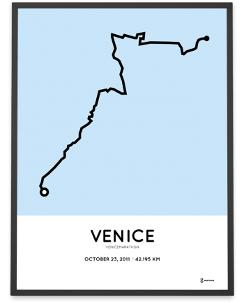 2011 Venicemarathon course print