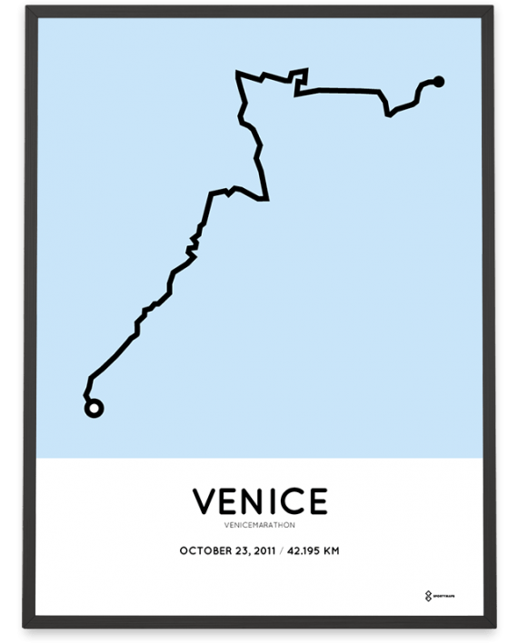 2011 Venicemarathon course print