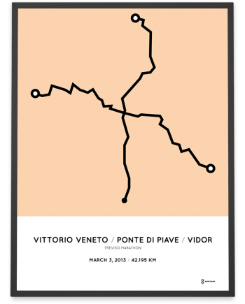 2013 Treviso marathon course poster