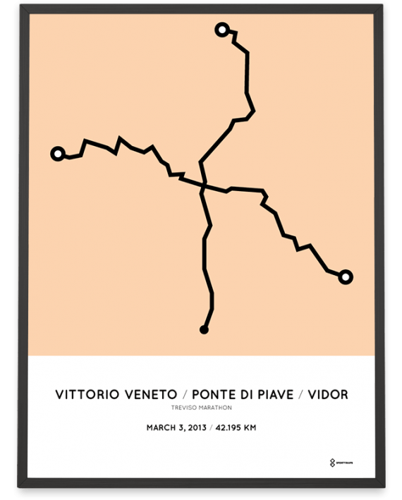 2013 Treviso marathon course poster