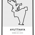 2016 Ayutthaya marathon course poster