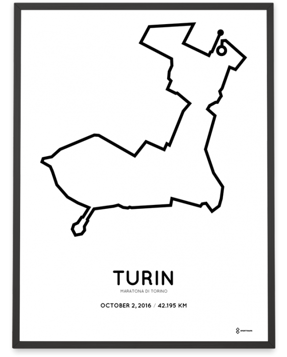 2016 Maratona di Torino course poster