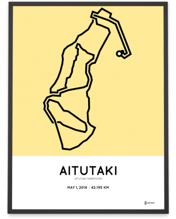 2018 Aitutaki marathon course poster