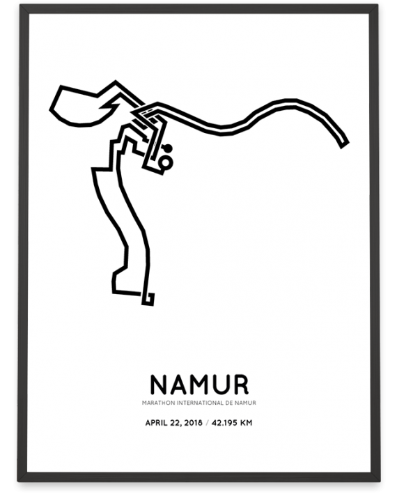 2018 Marathon de Namur course poster