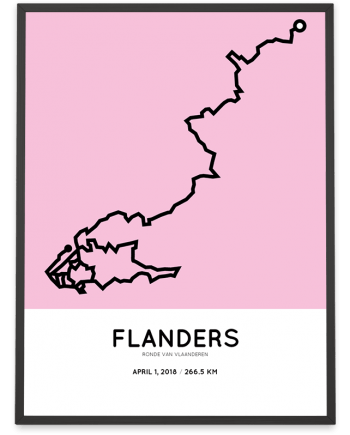 201 Ronde van Vlaanderen course print