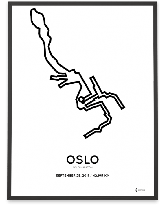 2011 oslo maraton course poster