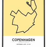 2015 Copenhagen half marathon course print