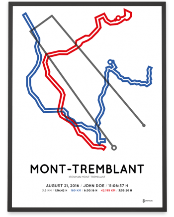 2016 Ironman Mont-Tremblant course poster
