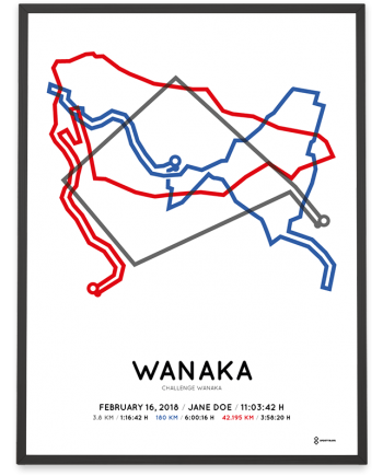 2018 Challenge Wanaka course print