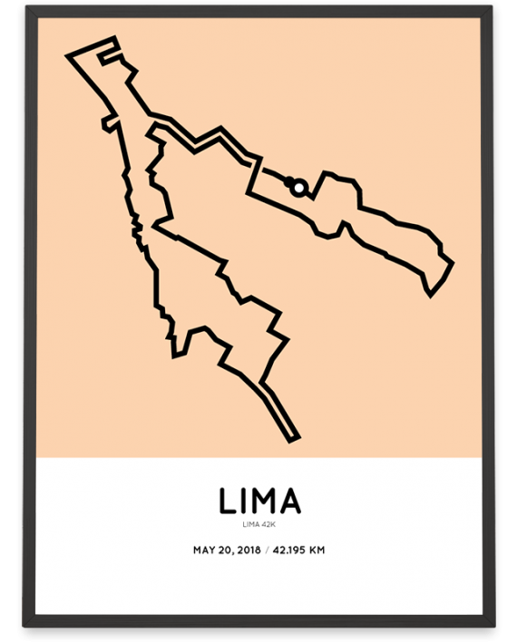 2018 Lima 42k course poster