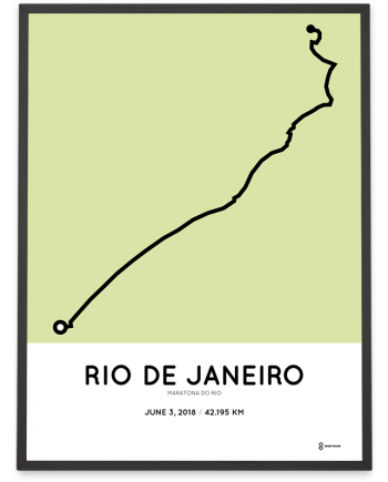 2018 maraton do rio course poster