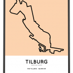 2018 Marathon Tilburg parcours poster