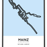 2018 gutenberg mainz marathon course poster