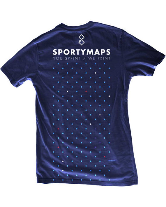 Sportymaps running shirt back