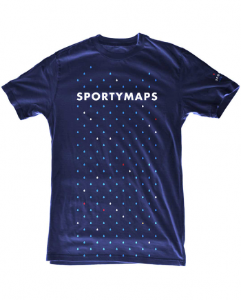 Sportymaps running shirt front