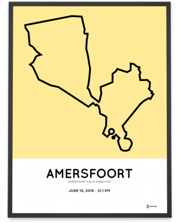 2018 Amersfoort halve marathon parcours poster