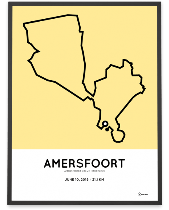 2018 Amersfoort halve marathon parcours poster