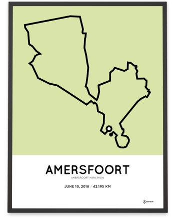 2018 Amersfoort marathon parcours poster