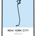 2018 Brooklyn half marathon course poster