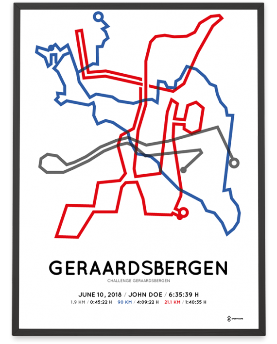2018 Challenge Geraardsbergen route poster